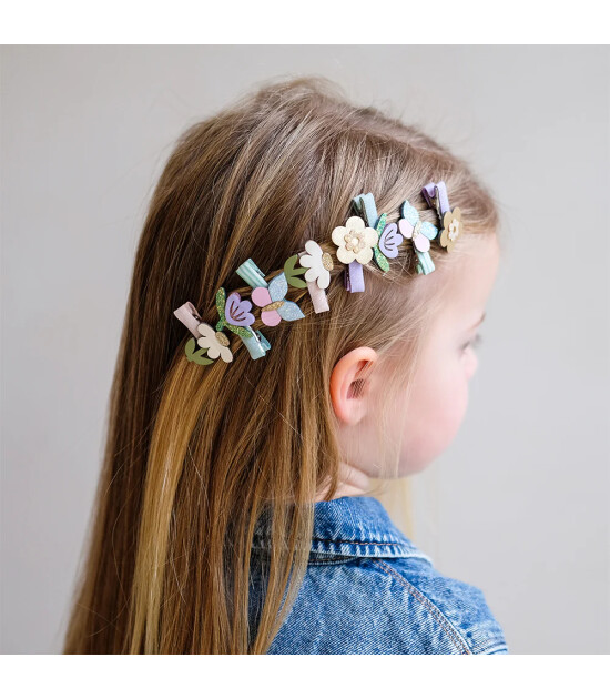 Mimi & Lula Sa&ccedil; Toka Set (8 Adet) // Flower Garden Mini