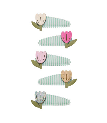 Mimi & Lula Saç Toka Set (5 Adet) // Tulip Stripe Mini
