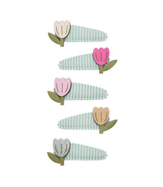 Mimi & Lula Sa&ccedil; Toka Set (5 Adet) // Tulip Stripe Mini
