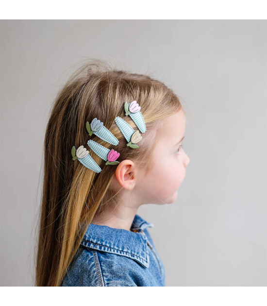 Mimi & Lula Sa&ccedil; Toka Set (5 Adet) // Tulip Stripe Mini