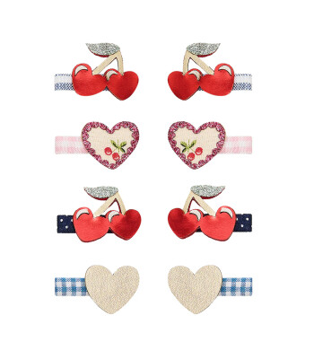 Mimi & Lula Saç Toka Set (8 Adet) // Red Cherries Mini