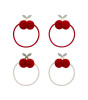Mimi & Lula Lastik Toka Set (4 Adet) // Pom Pom Cherries