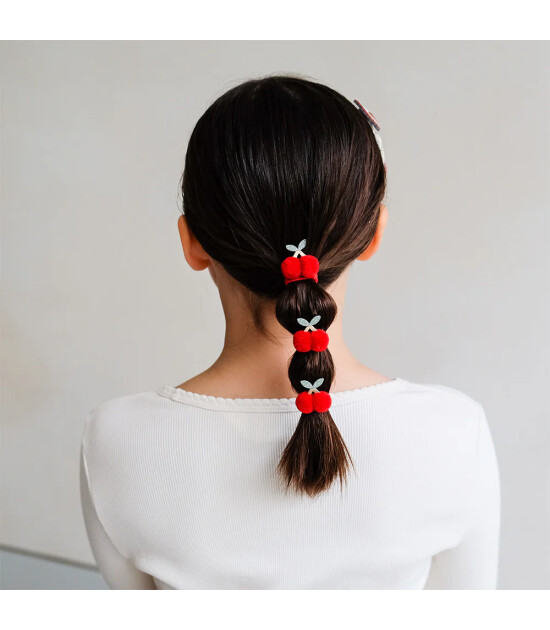 Mimi & Lula Lastik Toka Set (4 Adet) // Pom Pom Cherries