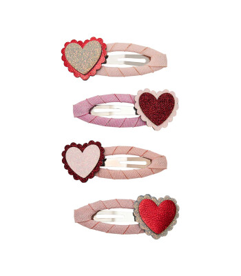 Mimi & Lula Saç Toka Set (4 Adet) // Scalloped Heart