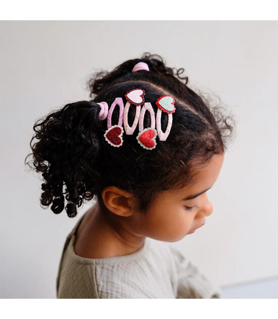 Mimi & Lula Sa&ccedil; Toka Set (4 Adet) // Scalloped Heart