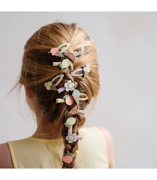 Mimi & Lula Sa&ccedil; Toka Set (8 Adet) // Peachy Citrus Mini