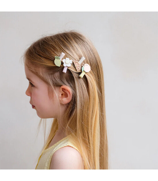 Mimi & Lula Sa&ccedil; Toka Set (8 Adet) // Peachy Citrus Mini