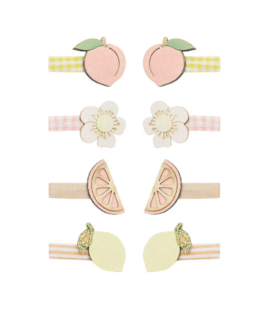 Mimi & Lula Sa&ccedil; Toka Set (8 Adet) // Peachy Citrus Mini