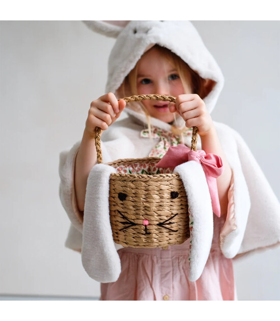 Mimi & Lula Easter Bunny Basket Hasır &Ccedil;anta