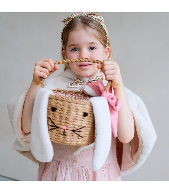 Mimi & Lula Easter Bunny Basket Hasır &Ccedil;anta