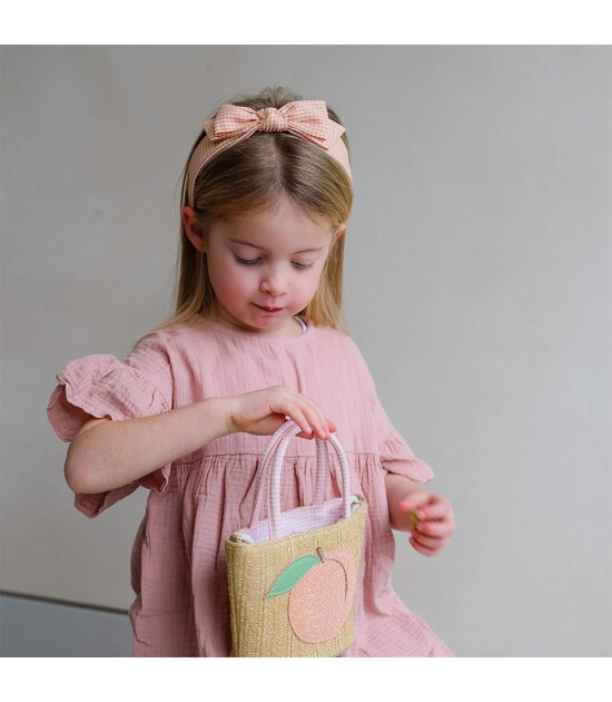 Mimi & Lula Peach Basket &Ccedil;anta