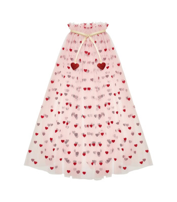 Mimi & Lula Heart Print Pelerin
