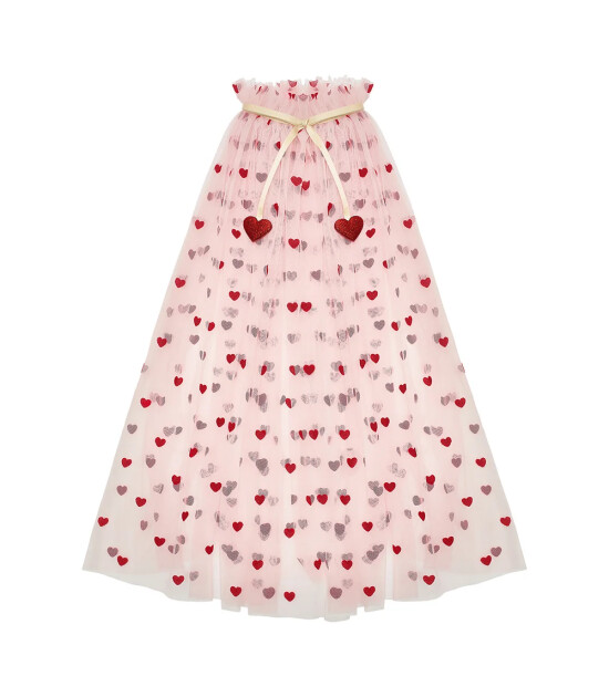 Mimi & Lula Heart Print Pelerin
