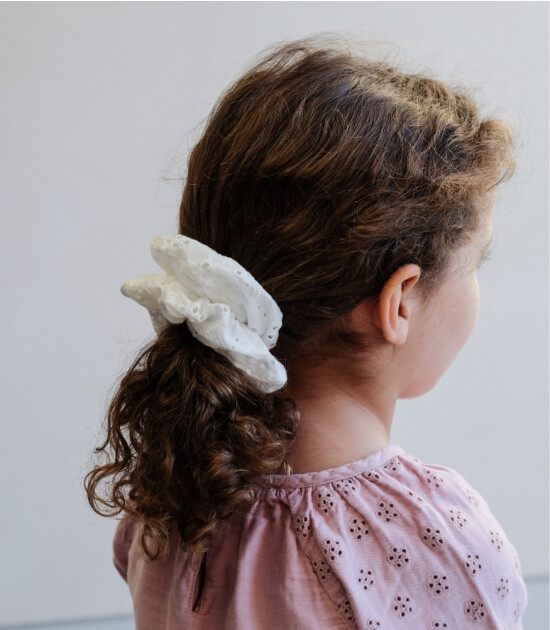 Mimi & Lula Lastik Saç Toka // Giant Broderie Anglaise