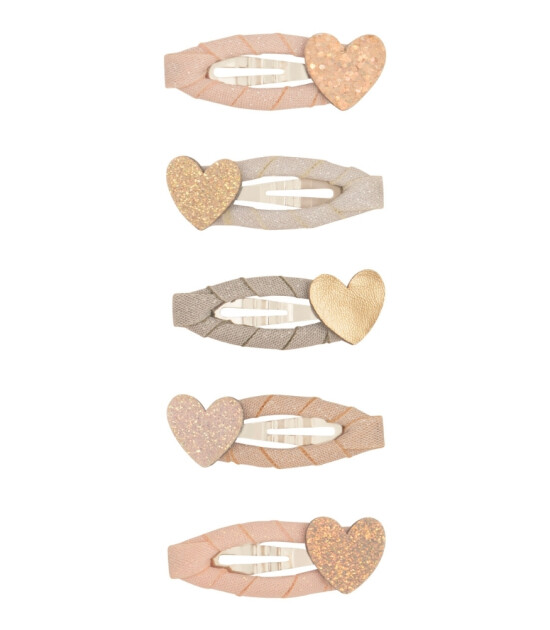 Mimi & Lula Mini Saç Toka Set (5 Adet) // Teeny Heart
