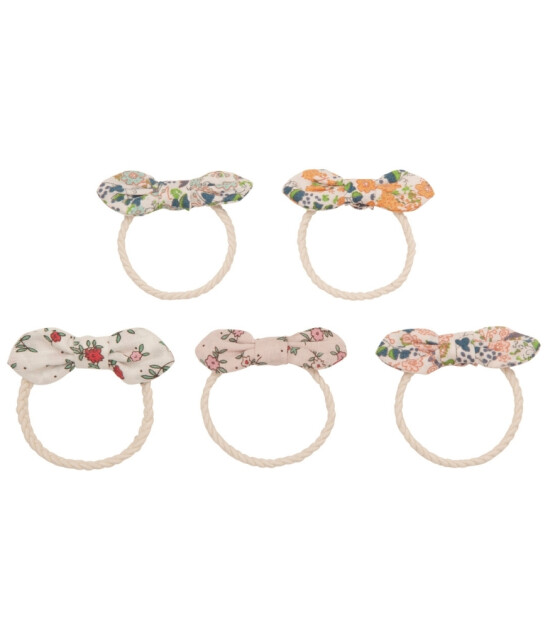 Mimi & Lula Lastik Saç Toka Set (5 Adet) // Floral Bow