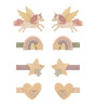 Mimi & Lula Mini Saç Toka Set (8 Adet) // Flying Unicorn