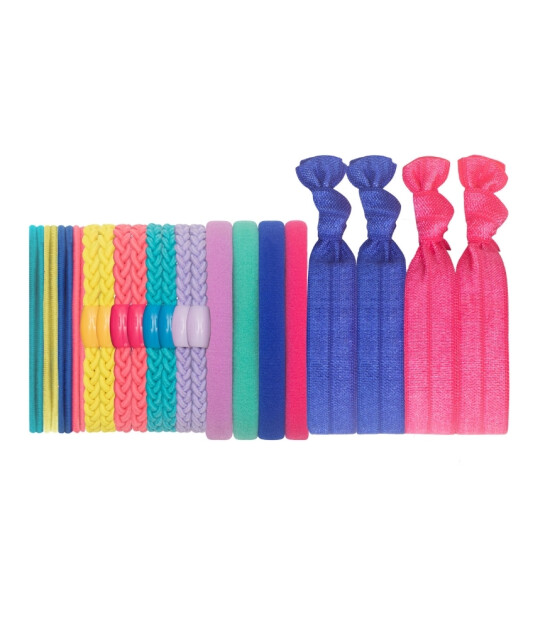 Mimi & Lula Large Lastik Saç Toka Set (24 Adet) // Mixed