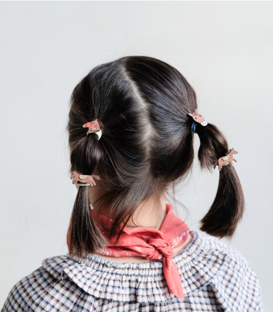 Mimi & Lula Mini Lastik Saç Toka Set (6 Adet) // Pony