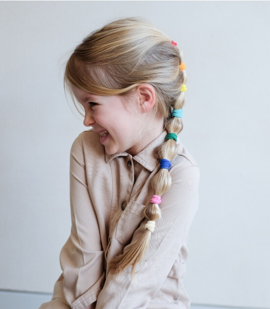 Mimi & Lula Mini Lastik Saç Toka Set (16 Adet) // Primary Towelling