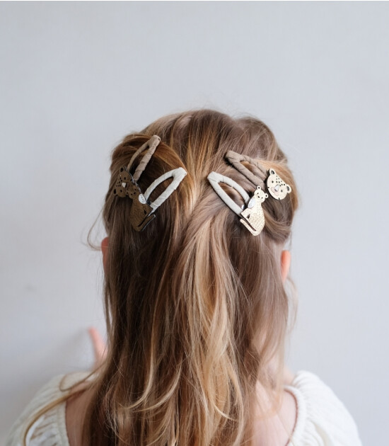 Mimi & Lula Saç Toka Set (4 Adet) // Larry Leopard