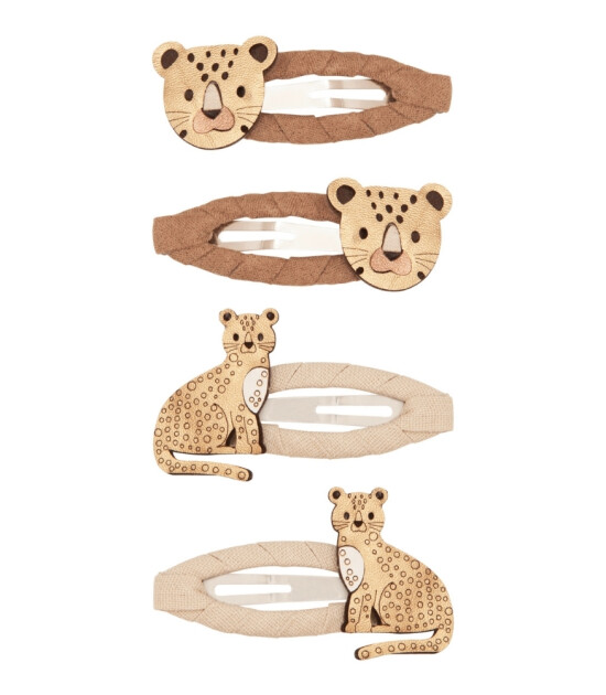 Mimi & Lula Saç Toka Set (4 Adet) // Larry Leopard