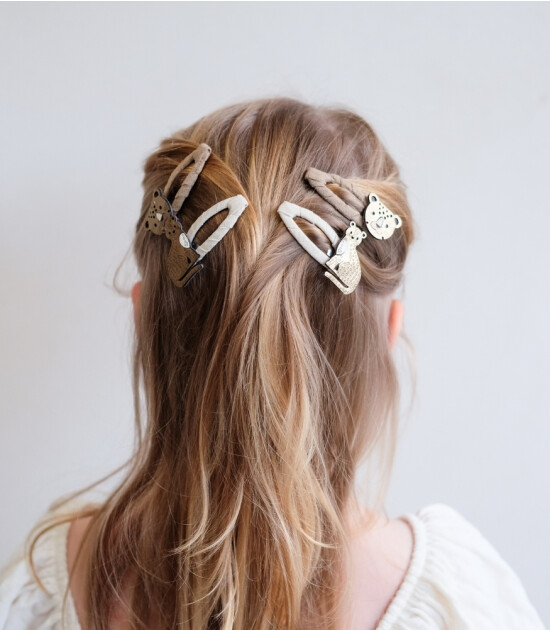 Mimi & Lula Saç Toka Set (4 Adet) // Larry Leopard