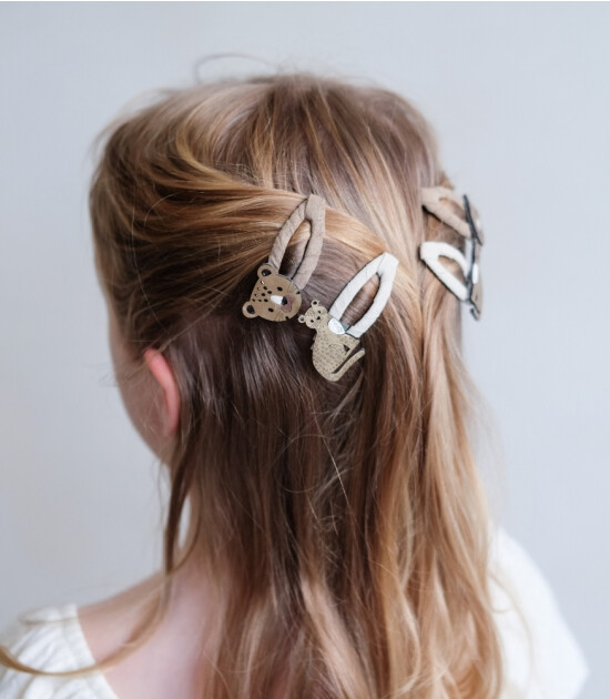 Mimi & Lula Saç Toka Set (4 Adet) // Larry Leopard