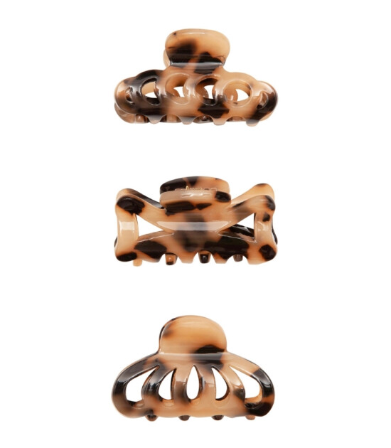 Mimi & Lula Mini Saç Toka Set (3 Adet) // Leopard