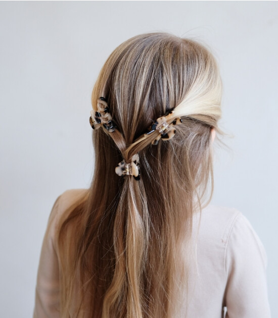 Mimi & Lula Mini Saç Toka Set (3 Adet) // Leopard