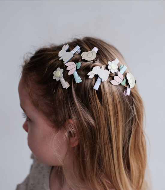Mimi & Lula Mini Saç Toka Set (8 Adet) // Easter