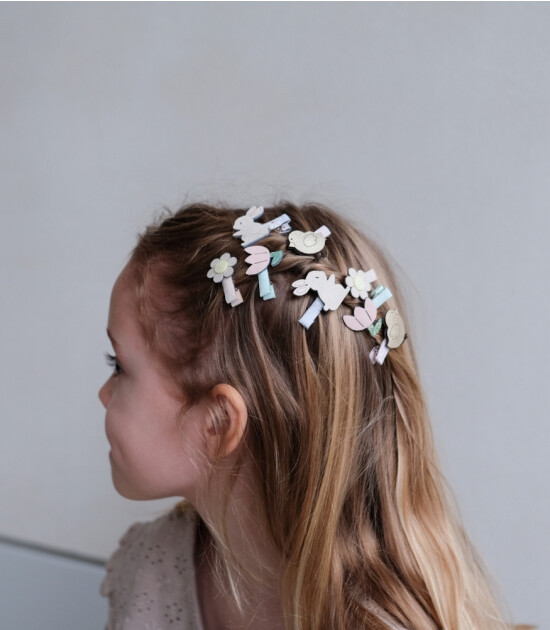 Mimi & Lula Mini Saç Toka Set (8 Adet) // Easter