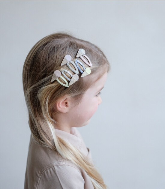 Mimi & Lula Mini Saç Toka Set (5 Adet) // Ice Cream