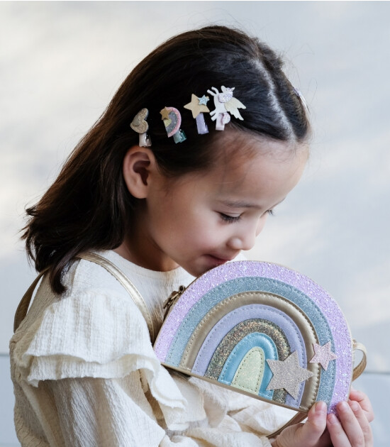 Mimi & Lula Mini Saç Toka Set (8 Adet) // Flying Unicorn