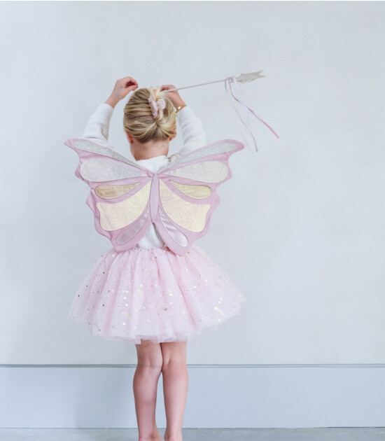 Mimi & Lula Emmelina Fairy Çocuk Kostüm Kanat // Pink