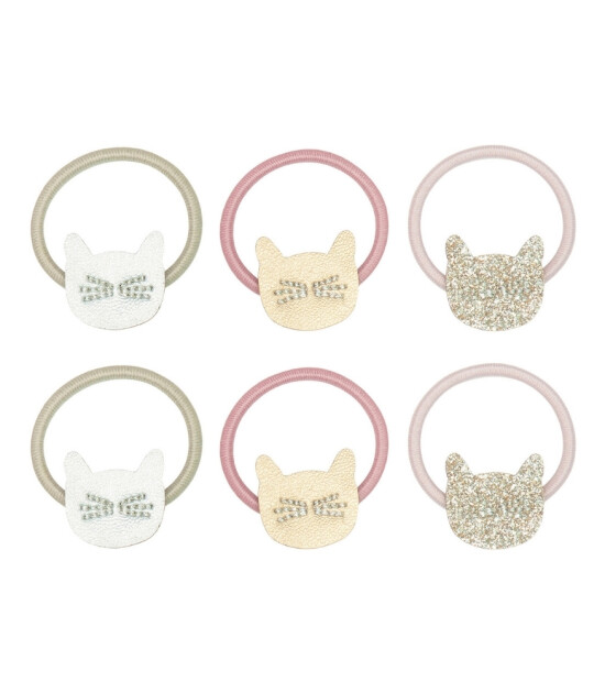 Mimi & Lula Mini Lastik Toka Set (6 Adet) // Cute Cat