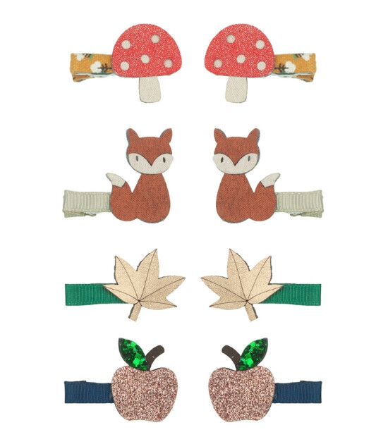 Mimi & Lula Mini Saç Toka Set (8 Adet) // Autumn Forest