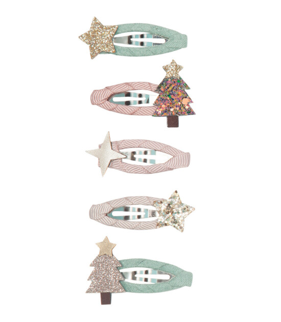 Mimi & Lula Mini Saç Toka Set (5 Adet) // Christmas Tree