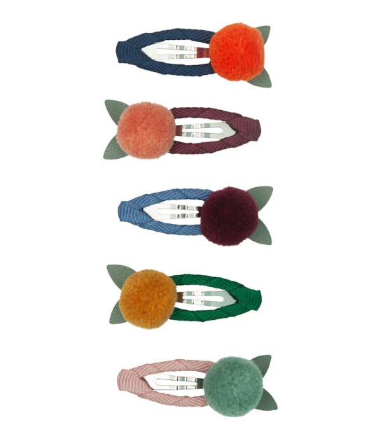 Mimi & Lula Mini Saç Toka Set (5 Adet) // Pom Pom Petal