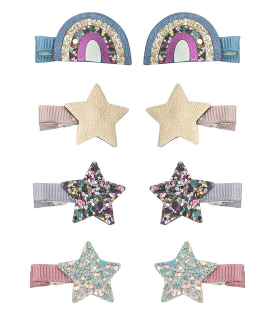 Mimi & Lula Mini Saç Toka Set (8 Adet) // Ziggy Over The Rainbow