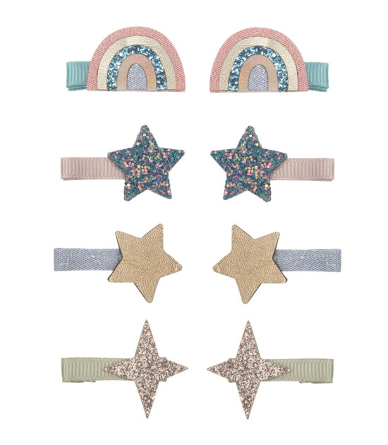 Mimi & Lula Mini Saç Toka Set (8 Adet) // Over The Rainbow