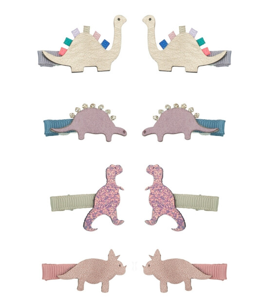 Mimi & Lula Mini Saç Toka Set (8 Adet) // Dino