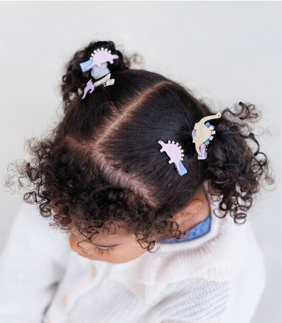 Mimi & Lula Mini Saç Toka Set (8 Adet) // Dino