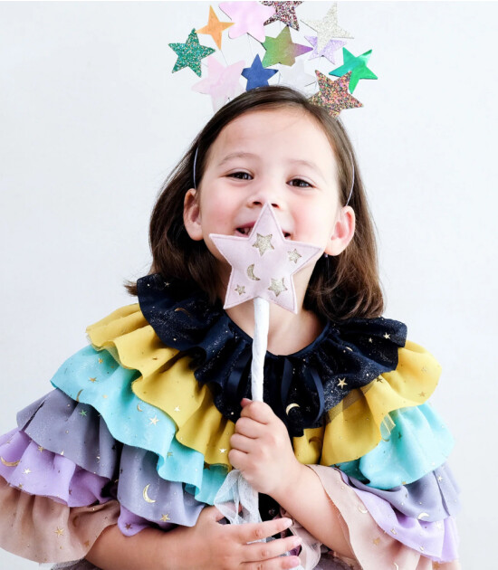 Mimi & Lula Çocuk Pelerin // Rainbow Ruffle