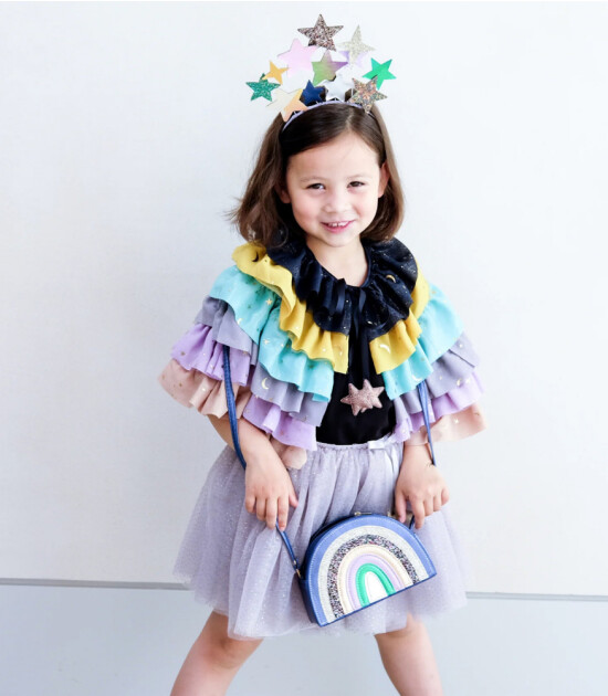 Mimi & Lula Çocuk Pelerin // Rainbow Ruffle