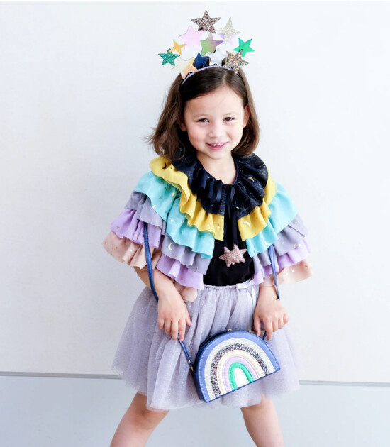 Mimi & Lula Çocuk Pelerin // Rainbow Ruffle