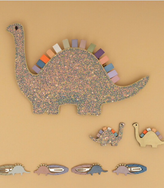 Mimi & Lula Sa&ccedil; Toka Set (4 Adet) // Doodle Cute Dino