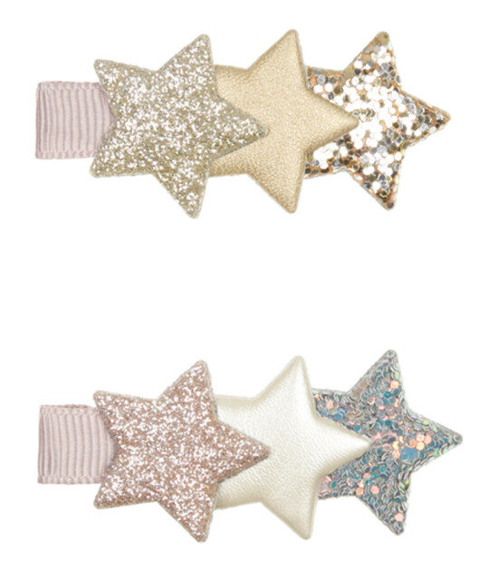 Mimi & Lula Sa&ccedil; Toka Set (4 Adet) // Layered Star Stellar