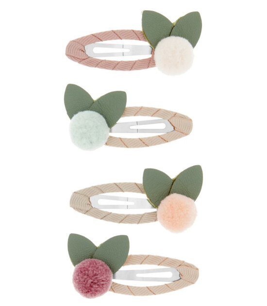 Mimi & Lula Saç Toka Set (4 Adet) // Pom Pom Flower