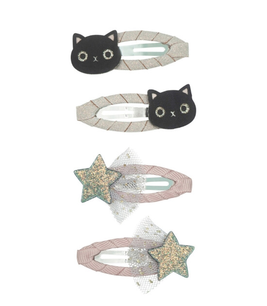 Mimi & Lula Saç Toka Set (4 Adet) // Magical Cat